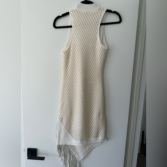 Jonathan Simkhai CHELLE POINTELLE FRINGE DRESS - Picture 4 of 8